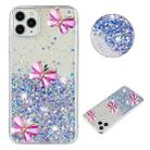 For iPhone 11 Pro Luminous Starry Sky Glitter Butterfly TPU Phone Case(Purple) - 1