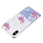 For iPhone X / XS Luminous Starry Sky Glitter Butterfly TPU Phone Case(Purple) - 3