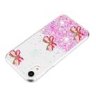 For iPhone XR Luminous Starry Sky Glitter Butterfly TPU Phone Case(Pink) - 3