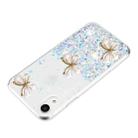 For iPhone XR Luminous Starry Sky Glitter Butterfly TPU Phone Case(White) - 3