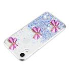 For iPhone XR Luminous Starry Sky Glitter Butterfly TPU Phone Case(Purple) - 3