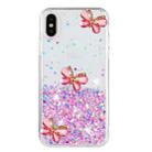 For iPhone XS Max Luminous Starry Sky Glitter Butterfly TPU Phone Case(Pink) - 2