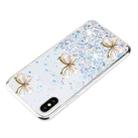 For iPhone XS Max Luminous Starry Sky Glitter Butterfly TPU Phone Case(White) - 3