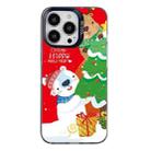 For iPhone 15 Pro Max Christmas Series PC Full Coverage Pattern Phone Case(CK033 Black) - 1