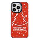 For iPhone 15 Pro Max Christmas Series PC Full Coverage Pattern Phone Case(CK046 Black) - 1