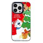 For iPhone 15 Pro Christmas Series PC Full Coverage Pattern Phone Case(CK033 Black) - 1