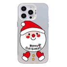 For iPhone 15 Pro Christmas Series PC Full Coverage Pattern Phone Case(CW043 White) - 1