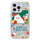 For iPhone 15 Pro Christmas Series PC Full Coverage Pattern Phone Case(CW044 White) - 1