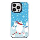 For iPhone 15 Pro Christmas Series PC Full Coverage Pattern Phone Case(CK037 Black) - 1