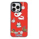 For iPhone 15 Pro Christmas Series PC Full Coverage Pattern Phone Case(CK039 Black) - 1