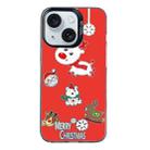 For iPhone 15 Plus Christmas Series PC Full Coverage Pattern Phone Case(CK039 Black) - 1