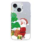 For iPhone 15 Plus Christmas Series PC Full Coverage Pattern Phone Case(CW034 White) - 1