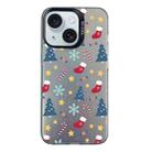 For iPhone 15 Christmas Series PC Full Coverage Pattern Phone Case(CK036 Black) - 1