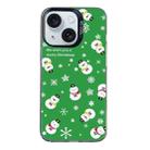 For iPhone 14 Plus Christmas Series PC Full Coverage Pattern Phone Case(CK038 Black) - 1