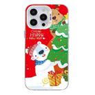 For iPhone 14 Pro Christmas Series PC Full Coverage Pattern Phone Case(CW033 White) - 1