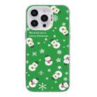 For iPhone 14 Pro Christmas Series PC Full Coverage Pattern Phone Case(CW038 White) - 1