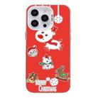 For iPhone 14 Pro Christmas Series PC Full Coverage Pattern Phone Case(CW039 White) - 1