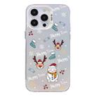 For iPhone 14 Pro Christmas Series PC Full Coverage Pattern Phone Case(CW041 White) - 1