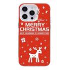 For iPhone 14 Pro Max Christmas Series PC Full Coverage Pattern Phone Case(CW045 White) - 1