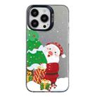 For iPhone 14 Pro Max Christmas Series PC Full Coverage Pattern Phone Case(CK034 Black) - 1