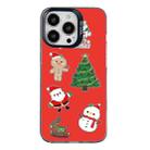 For iPhone 14 Pro Max Christmas Series PC Full Coverage Pattern Phone Case(CK040 Black) - 1