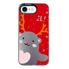 For iPhone 7 / 8 / SE 2020 2022 Christmas Series PC Full Coverage Pattern Phone Case(CK035 Black) - 1