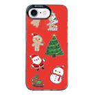 For iPhone 7 / 8 / SE 2020 2022 Christmas Series PC Full Coverage Pattern Phone Case(CK040 Black) - 1