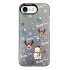 For iPhone 7 / 8 / SE 2020 2022 Christmas Series PC Full Coverage Pattern Phone Case(CK041 Black) - 1