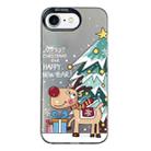 For iPhone 7 / 8 / SE 2020 2022 Christmas Series PC Full Coverage Pattern Phone Case(CK042 Black) - 1