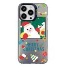 For iPhone 13 Pro Max Christmas Series PC Full Coverage Pattern Phone Case(CK044 Black) - 1