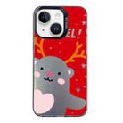 For iPhone 13 Christmas Series PC Full Coverage Pattern Phone Case(CK035 Black) - 1