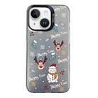 For iPhone 13 Christmas Series PC Full Coverage Pattern Phone Case(CK041 Black) - 1