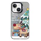 For iPhone 13 Christmas Series PC Full Coverage Pattern Phone Case(CK042 Black) - 1