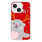 For iPhone 13 Christmas Series PC Full Coverage Pattern Phone Case(CW035 White) - 1