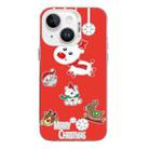 For iPhone 13 Christmas Series PC Full Coverage Pattern Phone Case(CW039 White) - 1