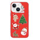 For iPhone 13 Christmas Series PC Full Coverage Pattern Phone Case(CW040 White) - 1