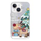 For iPhone 13 Christmas Series PC Full Coverage Pattern Phone Case(CW042 White) - 1