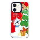 For iPhone 12 Christmas Series PC Full Coverage Pattern Phone Case(CK033 Black) - 1