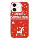 For iPhone 12 Christmas Series PC Full Coverage Pattern Phone Case(CW045 White) - 1