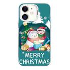 For iPhone 12 Christmas Series PC Full Coverage Pattern Phone Case(CW048 White) - 1