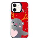 For iPhone 12 Christmas Series PC Full Coverage Pattern Phone Case(CK035 Black) - 1