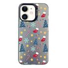 For iPhone 12 Christmas Series PC Full Coverage Pattern Phone Case(CK036 Black) - 1