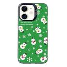 For iPhone 12 Christmas Series PC Full Coverage Pattern Phone Case(CK038 Black) - 1