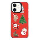 For iPhone 12 Christmas Series PC Full Coverage Pattern Phone Case(CK040 Black) - 1