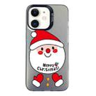 For iPhone 12 Christmas Series PC Full Coverage Pattern Phone Case(CK043 Black) - 1