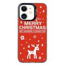 For iPhone 12 Christmas Series PC Full Coverage Pattern Phone Case(CK045 Black) - 1