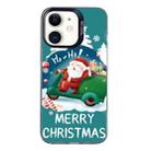 For iPhone 12 Christmas Series PC Full Coverage Pattern Phone Case(CK047 Black) - 1