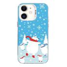 For iPhone 12 Christmas Series PC Full Coverage Pattern Phone Case(CW037 White) - 1