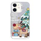 For iPhone 12 Christmas Series PC Full Coverage Pattern Phone Case(CW042 White) - 1