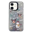 For iPhone 11 Christmas Series PC Full Coverage Pattern Phone Case(CK041 Black) - 1